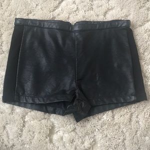 Pleather Shorts